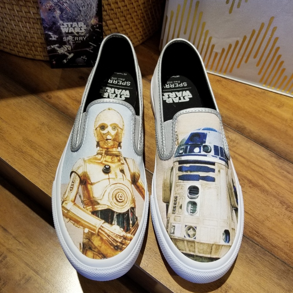 Sperry Star Wars R2D2 & C-3PO Slip Ons